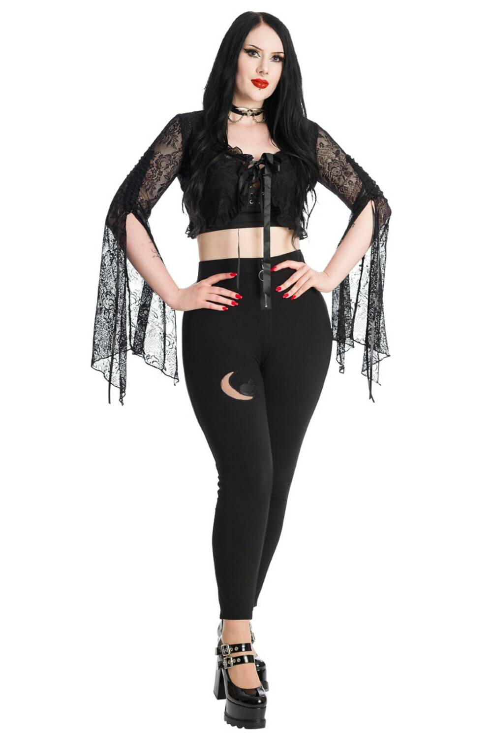 Banned lace bolero Black Morticia - Image 2