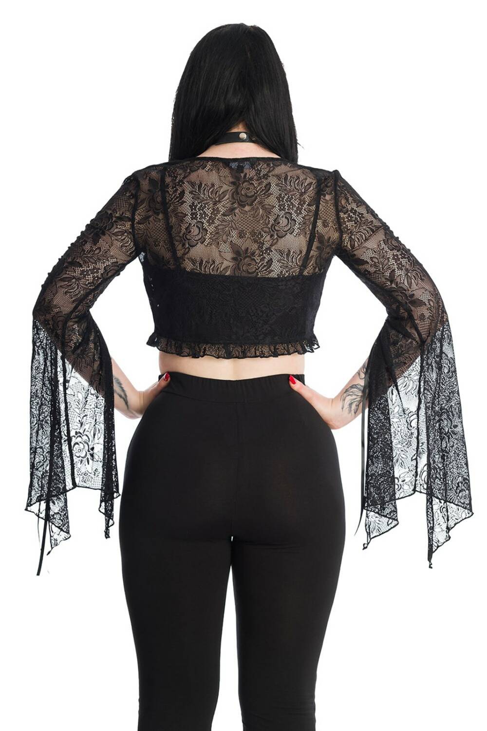 Banned lace bolero Black Morticia - Image 3