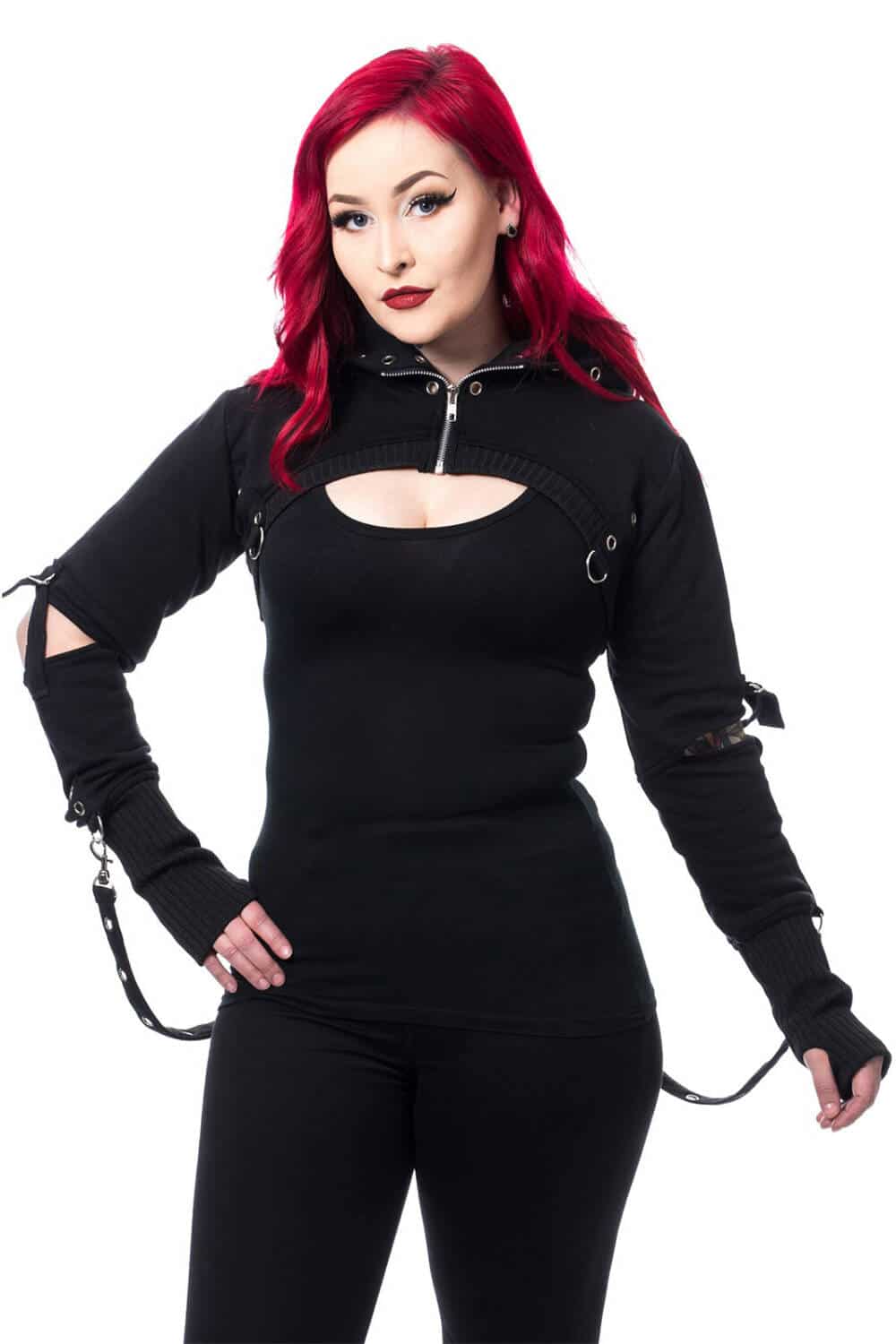 Chemical Black Bolero Hooded Holly