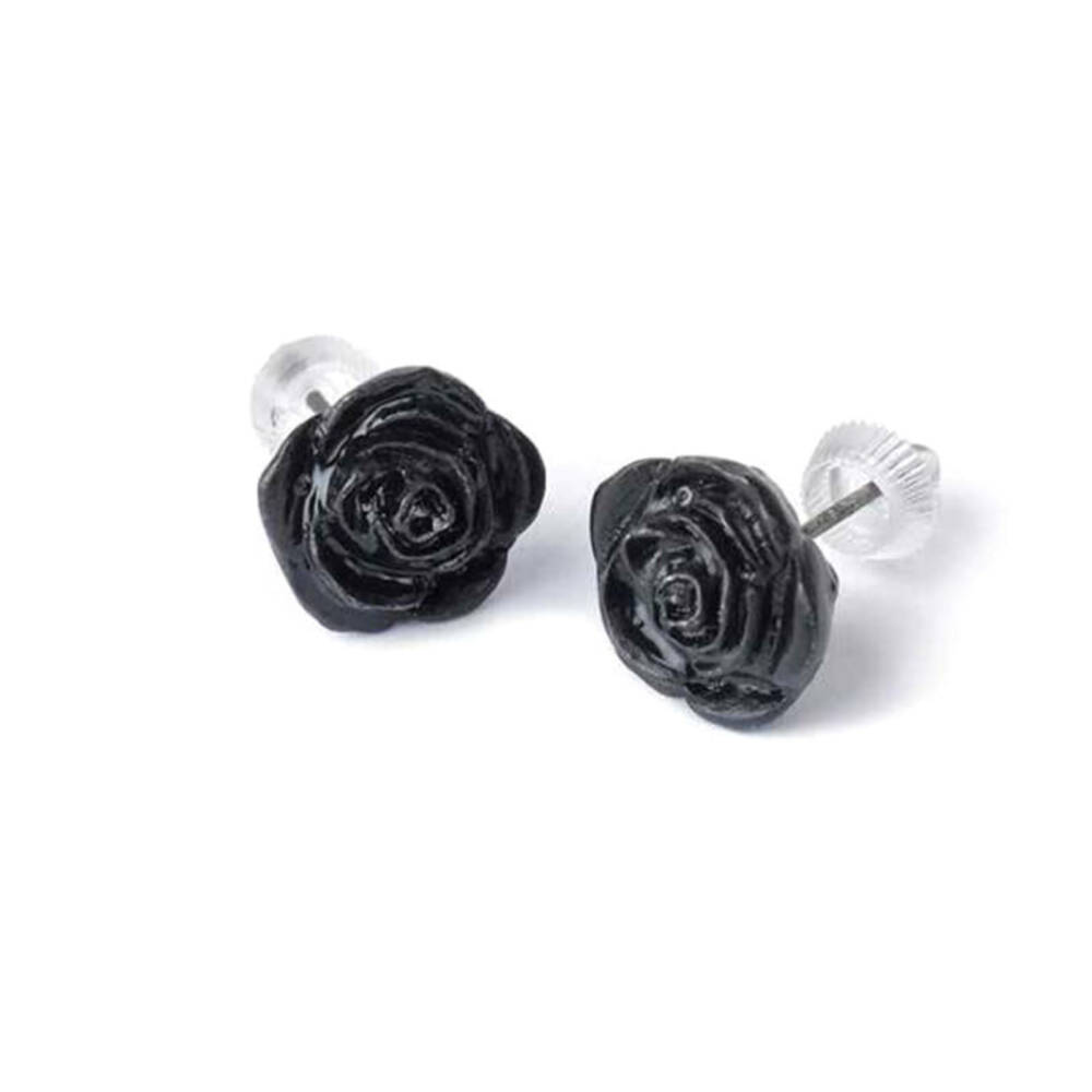 Alchemy ear studs Black Rose - Image 2