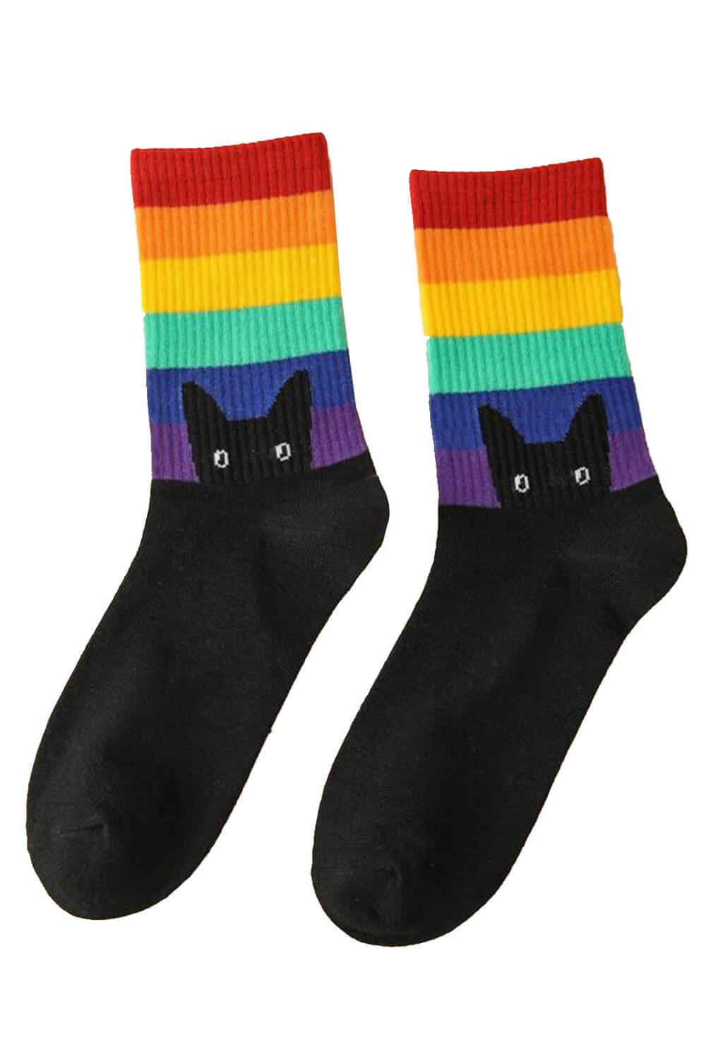 Mad Moonshine socks LGBT Cat