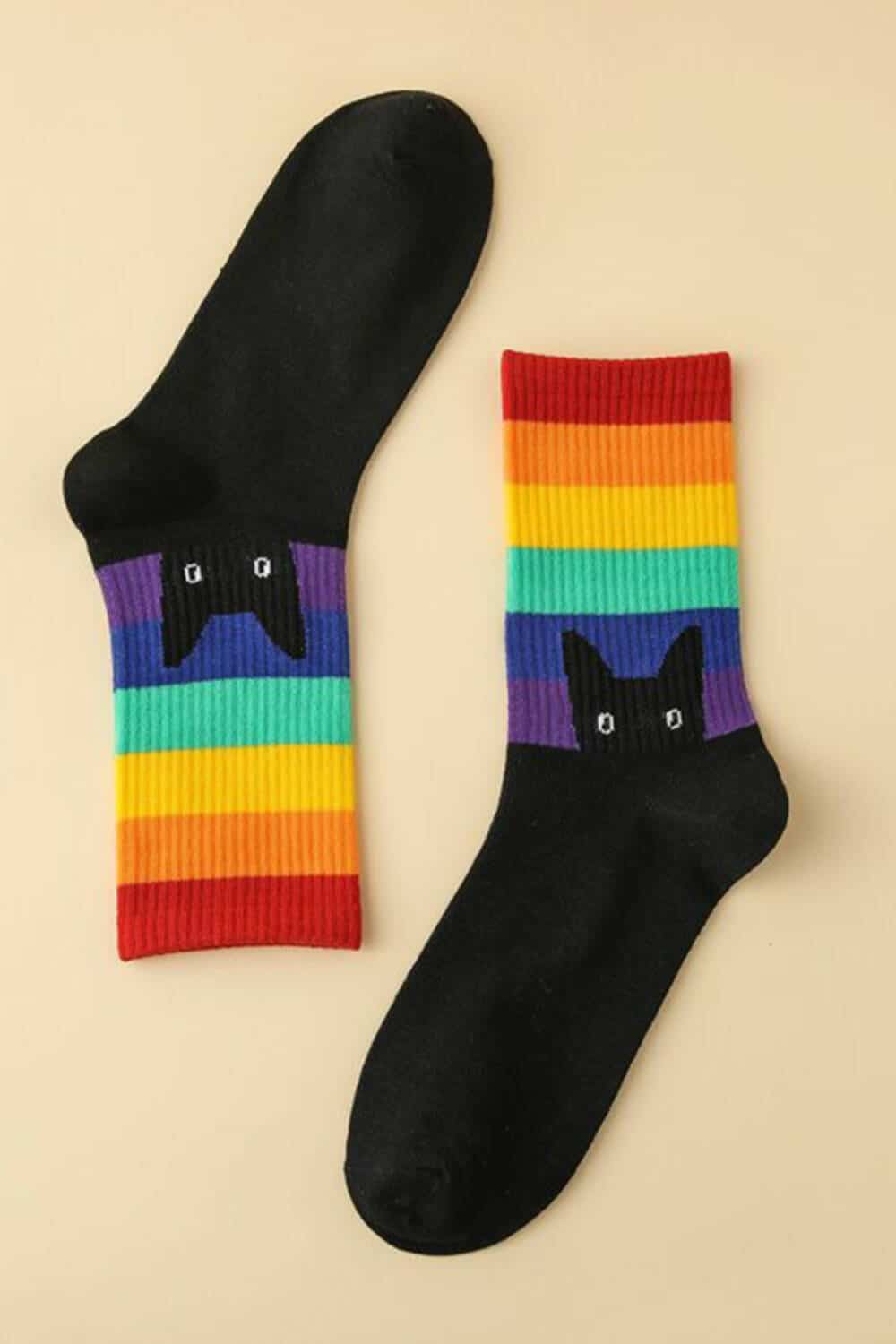 Mad Moonshine socks LGBT Cat - Image 2