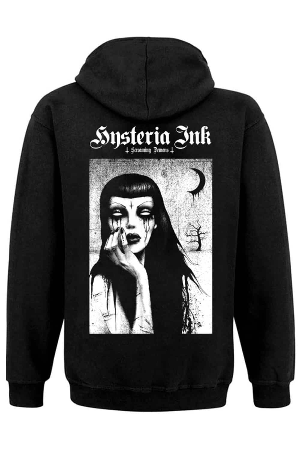 Hysteria Ink Zip Hoody Sadness