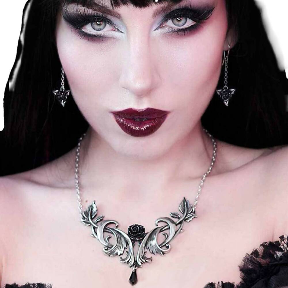 Alchemy earrings Black Rose - Image 3