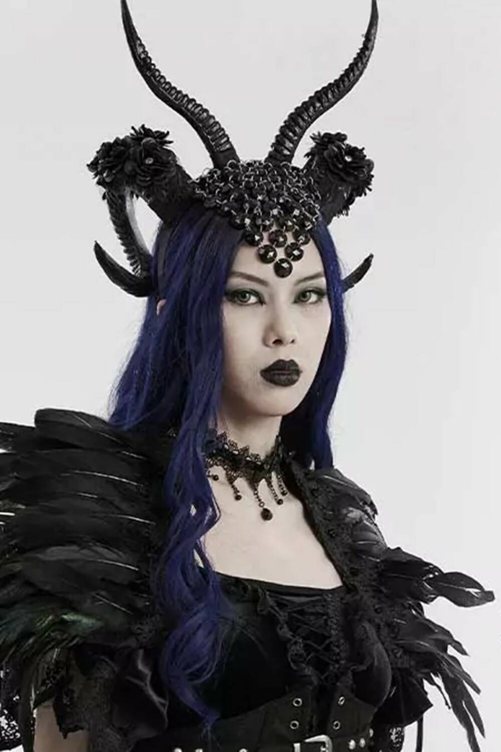 Punk Rave Headband Gothic Diva - Image 2
