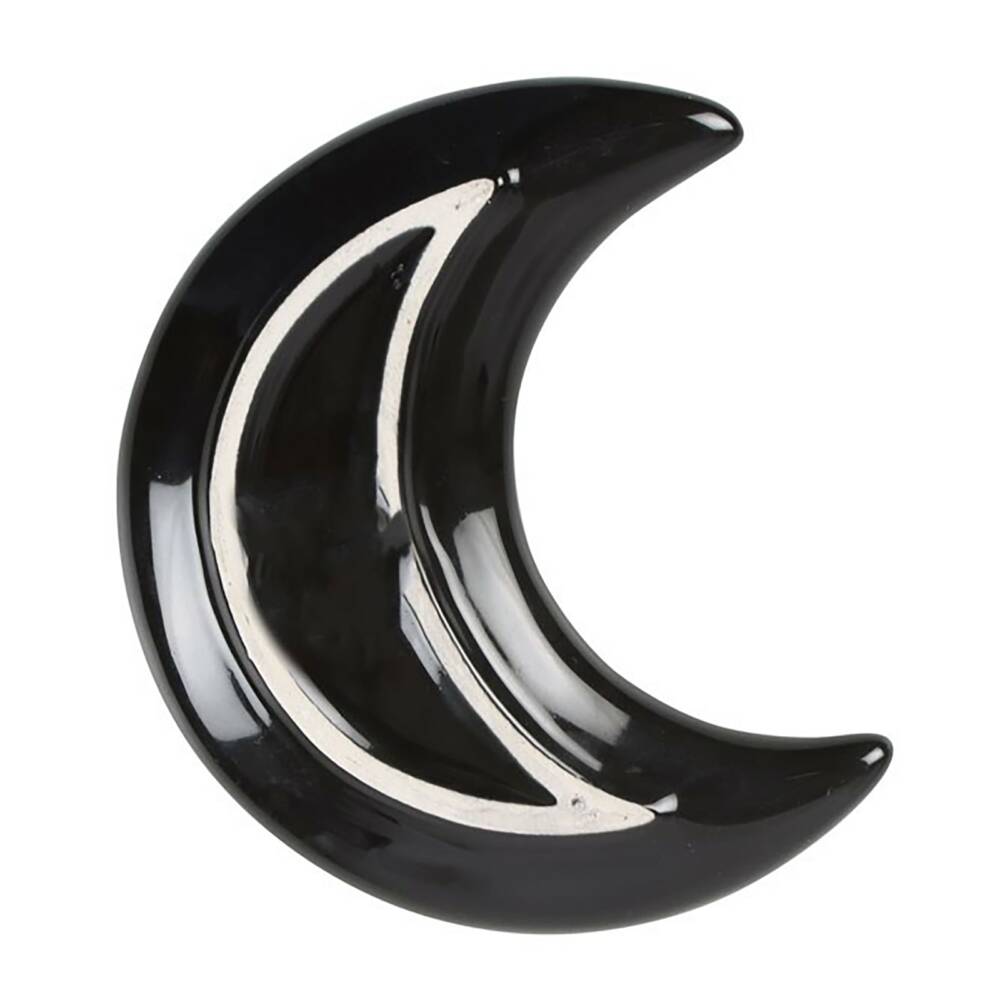 Spirit of Equinox Crescent Moon Dark Forest jewelry bowl - Image 3