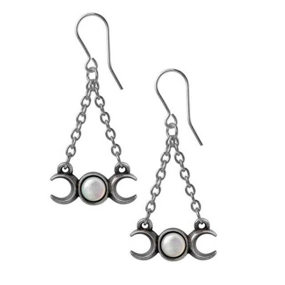 Alchemy Wiccan Moon earrings