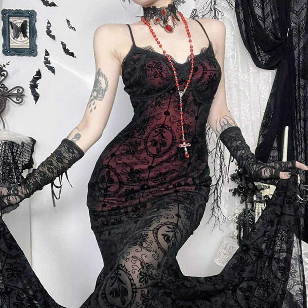 Moon Attic dress Shadow Flowers - Image 3