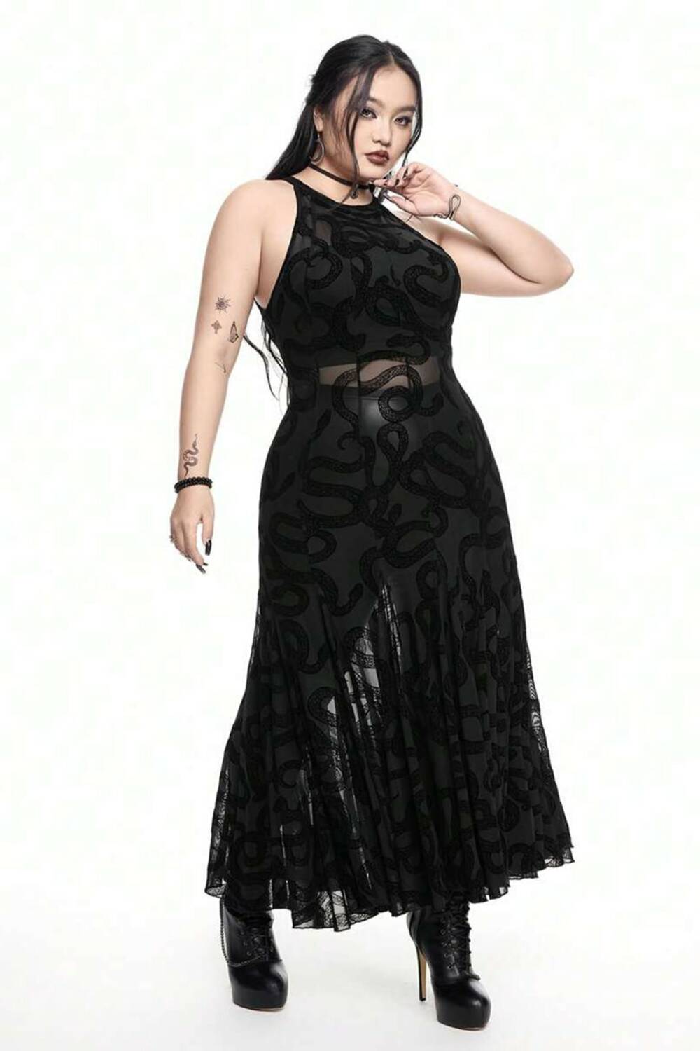Romwe dress Bite of Apophis - Image 5