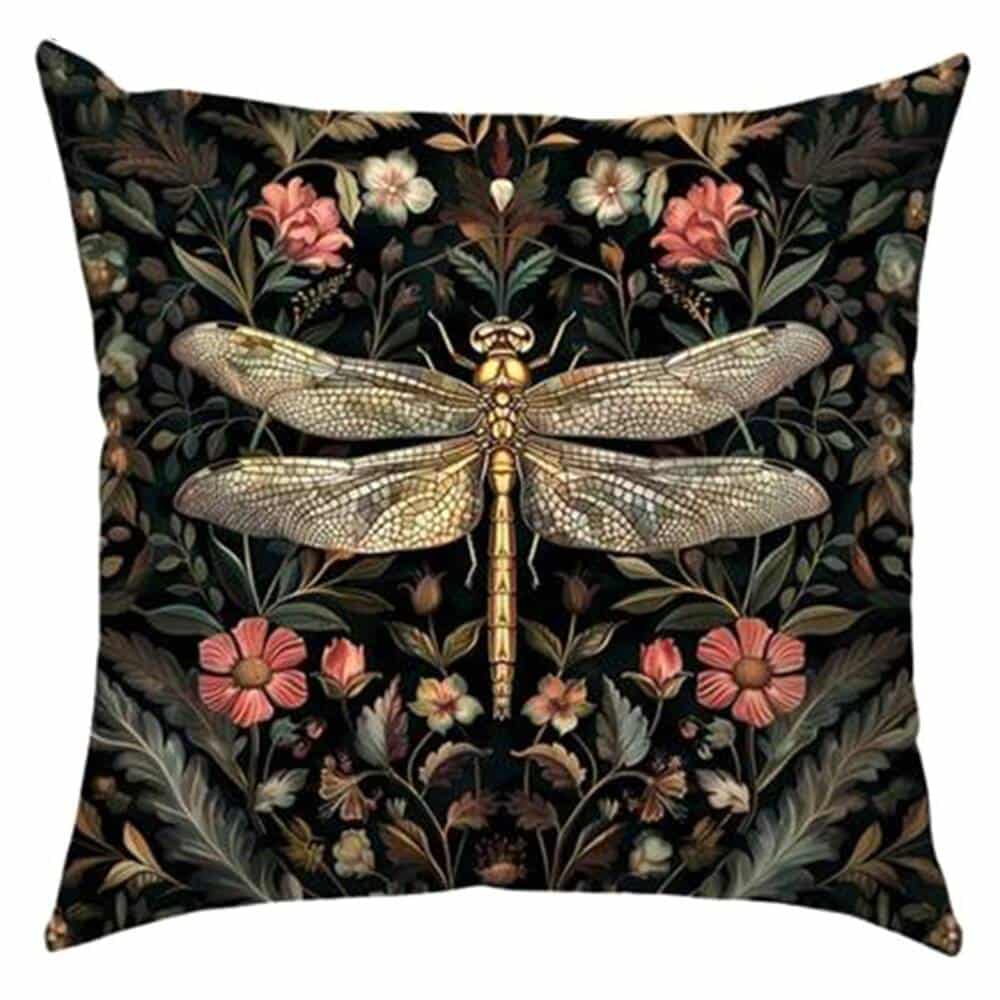 Mad Moonshine cushion cover Dragonfly Red