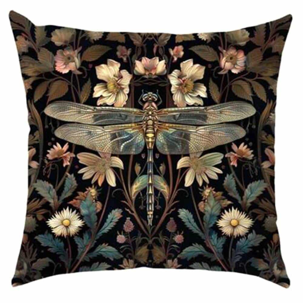 Mad Moonshine cushion cover Dragonfly White