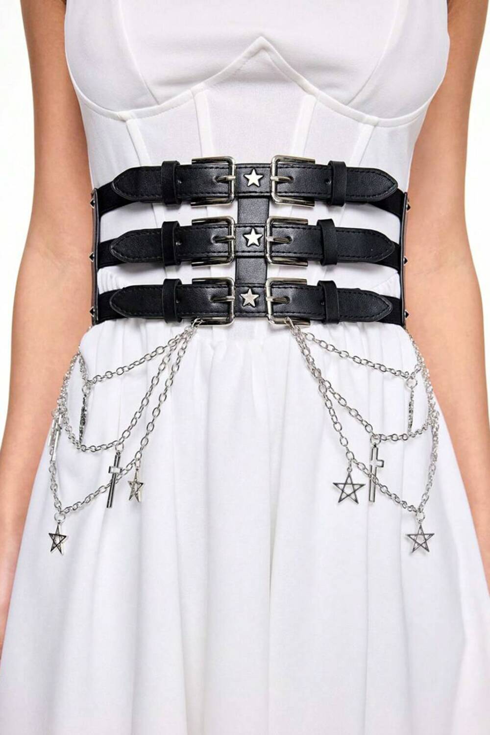 Romwe corset belt Dark Believe