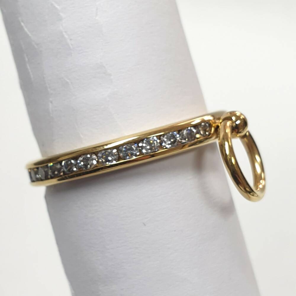 White Dragon Ring Jeweled Story of O - Image 2