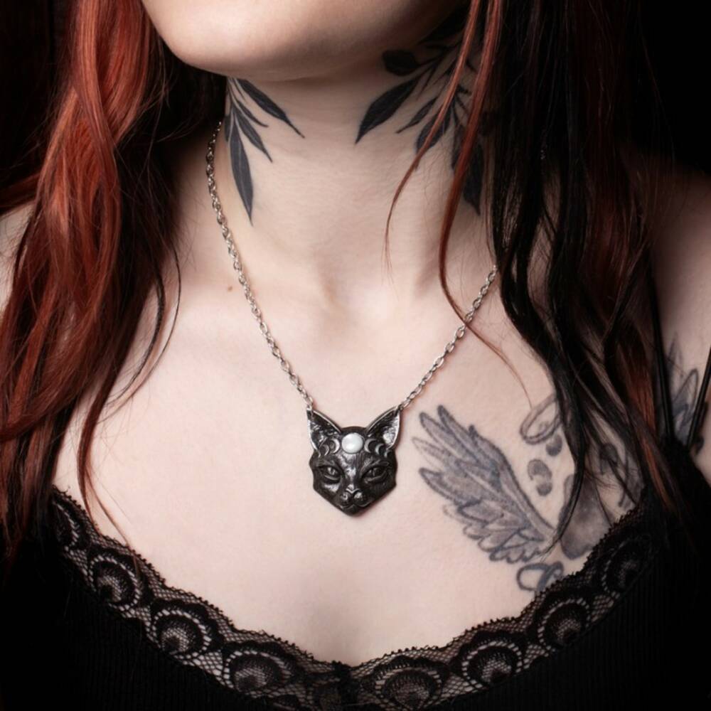 Alchemy necklace Mystic Moon Cat - Image 2