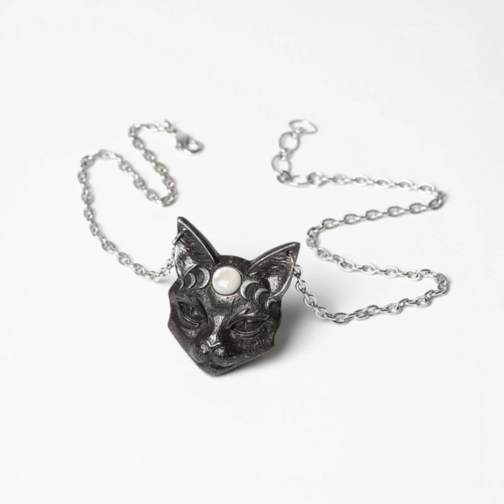 Alchemy necklace Mystic Moon Cat - Image 3