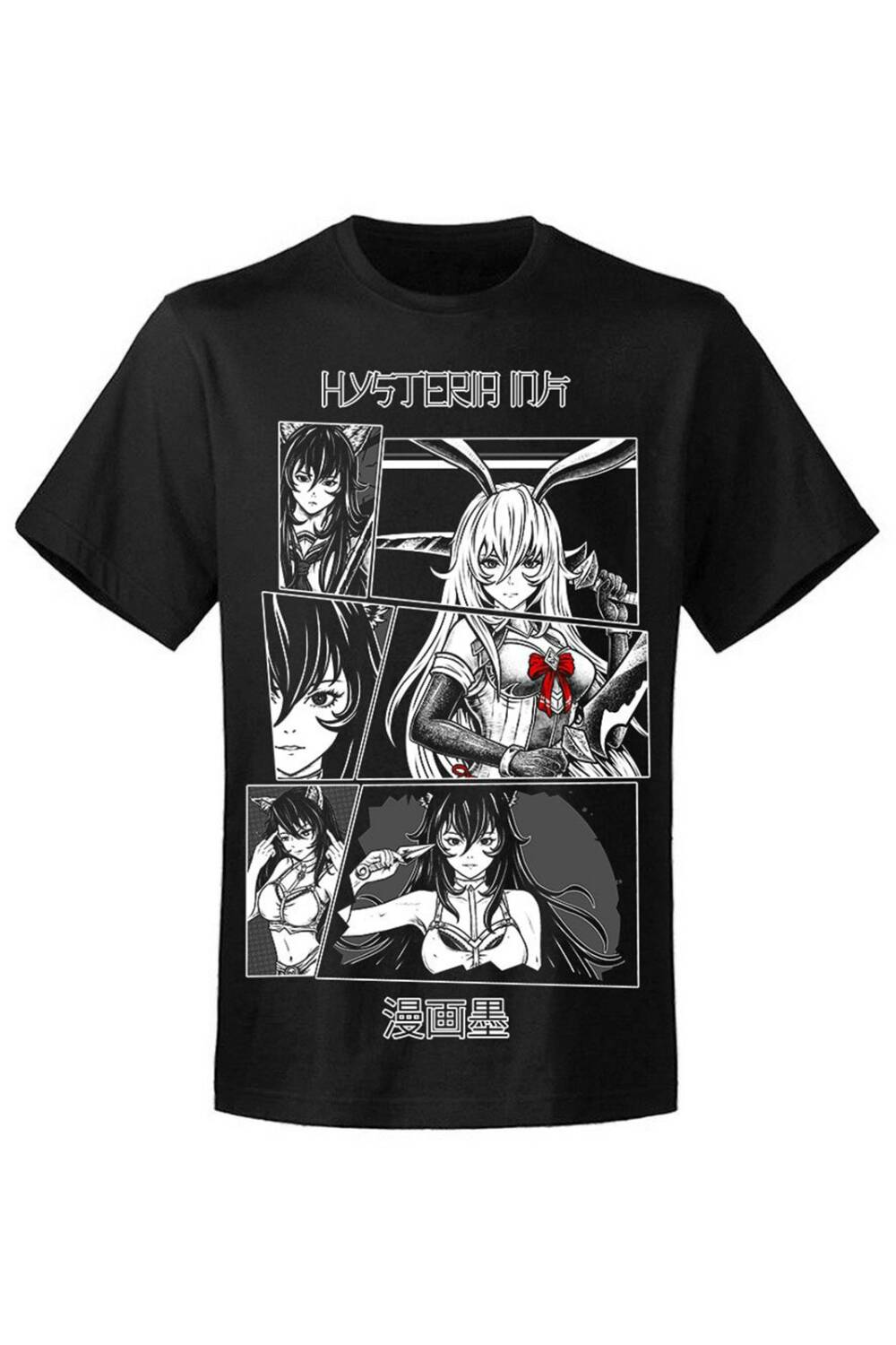 Hysteria Ink T-Shirt Collage Manga
