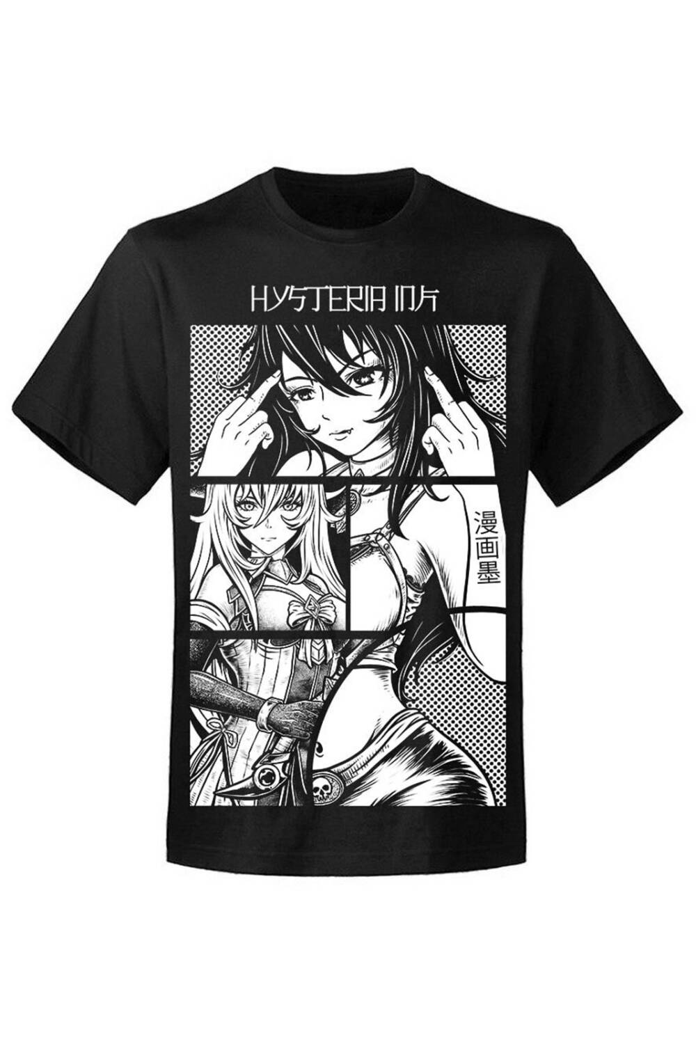 Hysteria Ink T-Shirt Manga Collage Fuck