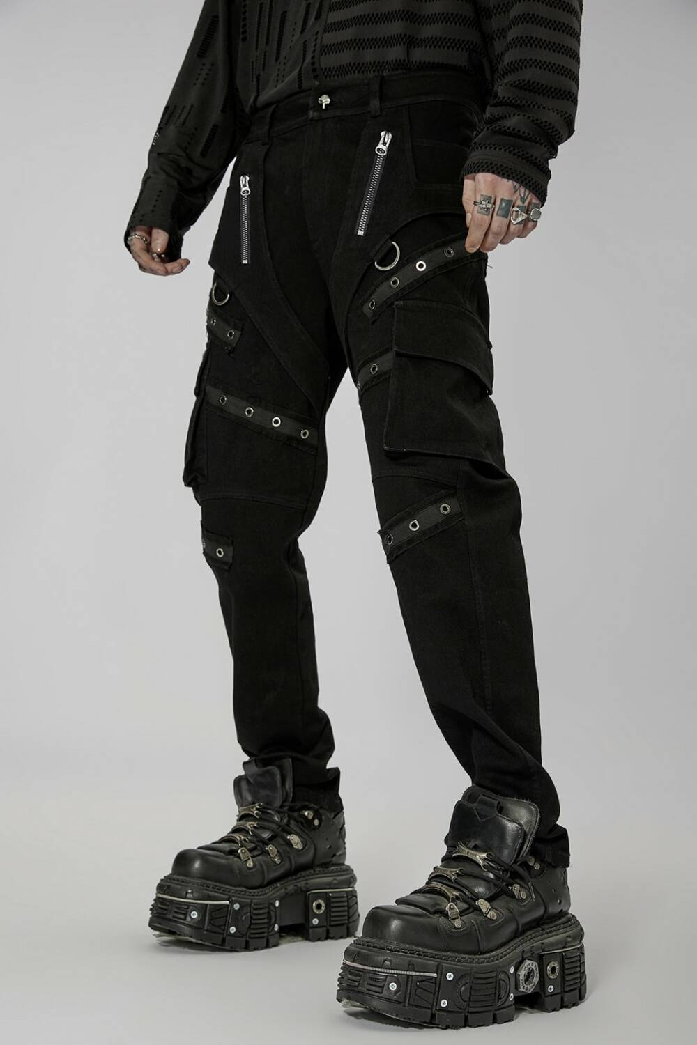 Punk Rave Trousers Techwear Trooper - Image 4