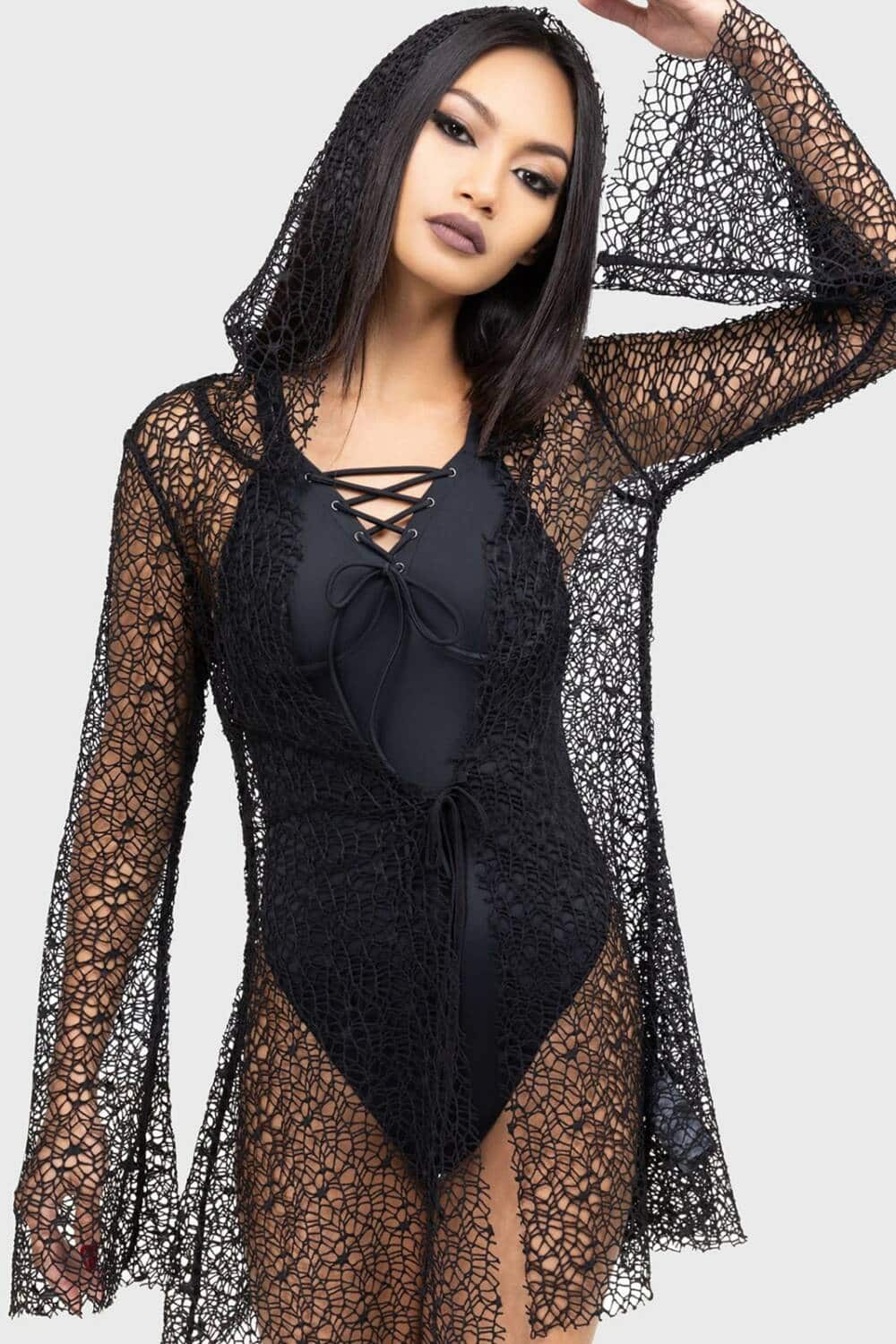Killstar hooded jacket Cobweb Cove - Image 2