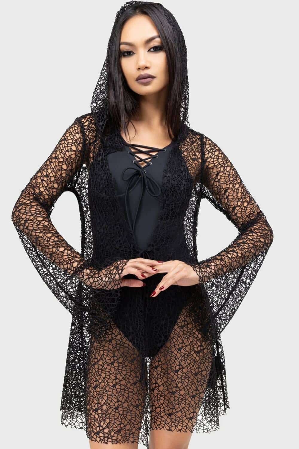 Killstar hooded jacket Cobweb Cove - Image 3
