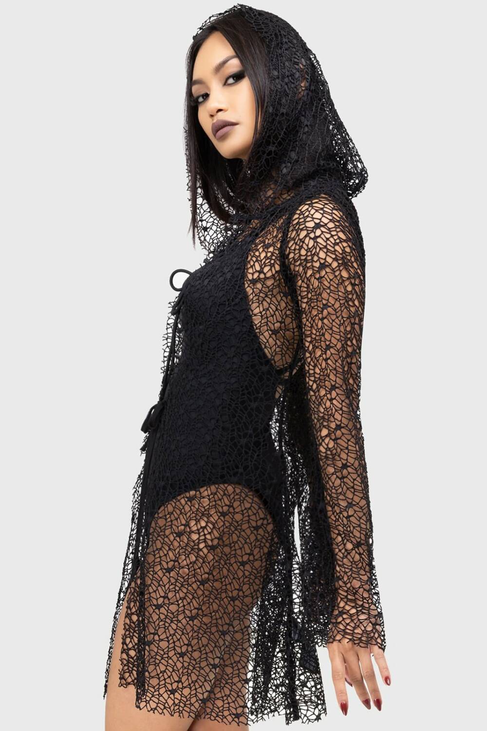 Killstar hooded jacket Cobweb Cove - Image 4