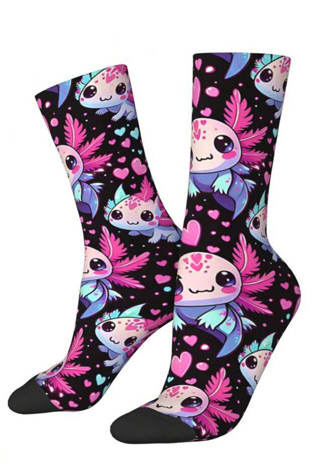 Mad Moonshine socks neon axolotl