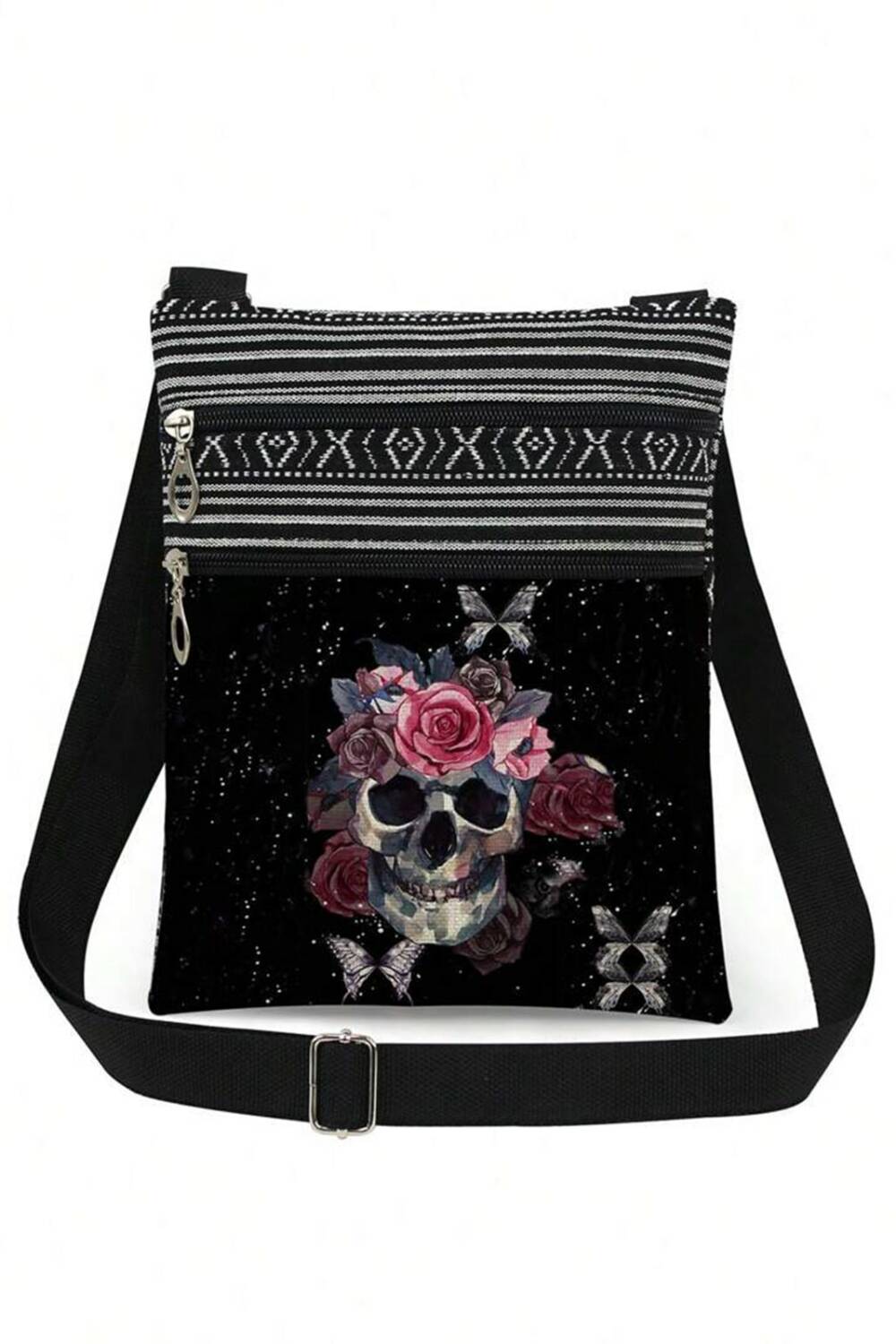 Mad Moonshine shoulder bag Flower Skull II