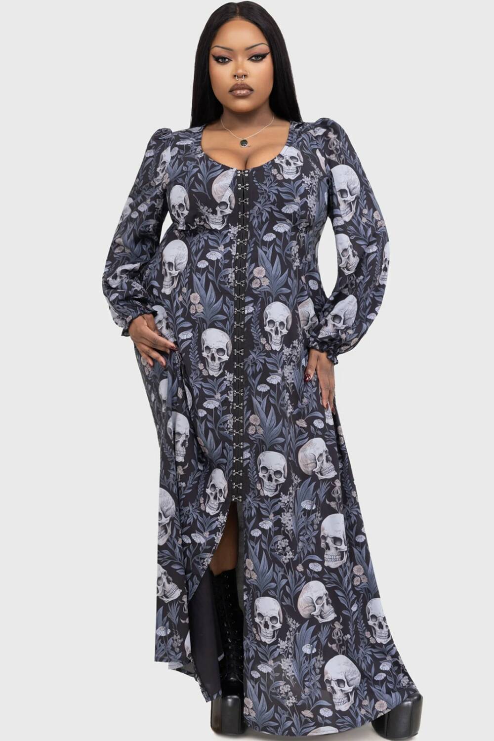 Killstar dress Deaths Head Maxi - Image 5