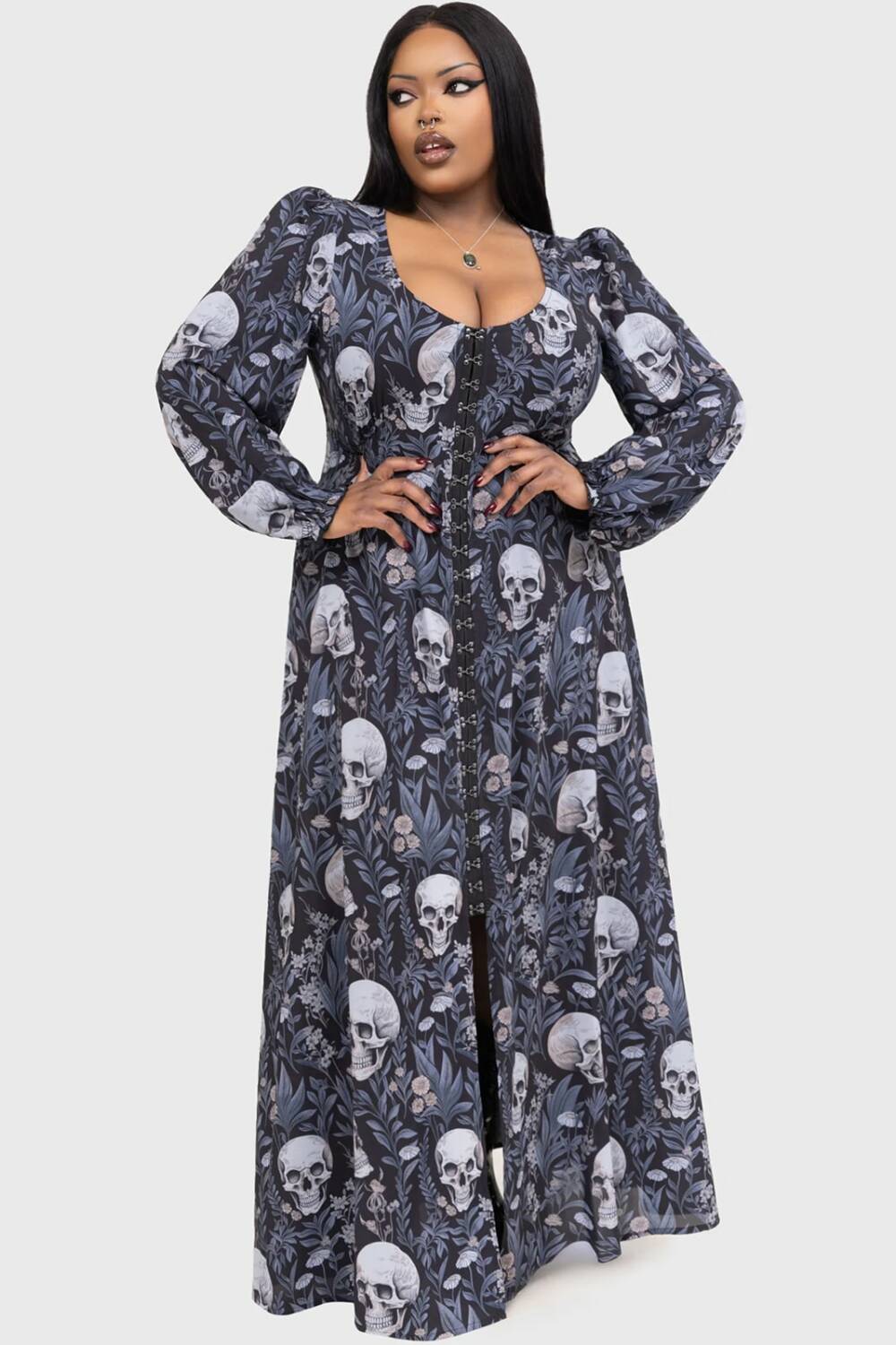 Killstar dress Deaths Head Maxi - Image 6