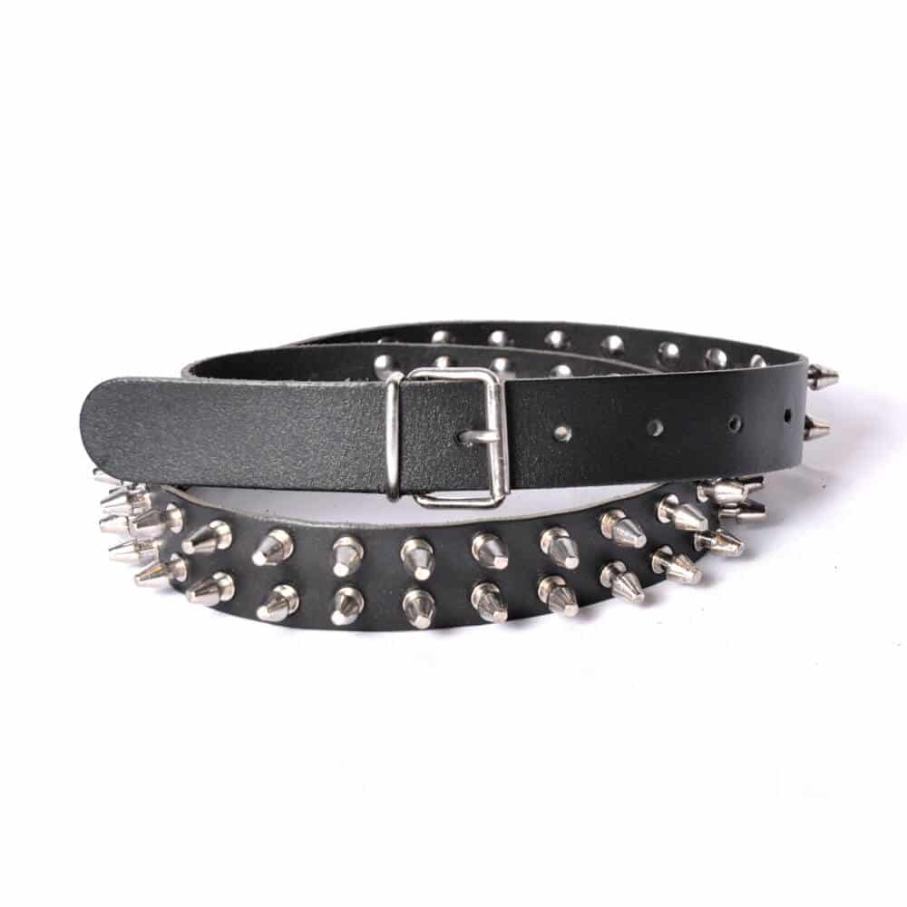 Mad Moonshine Leather Belt Double Killerrivets