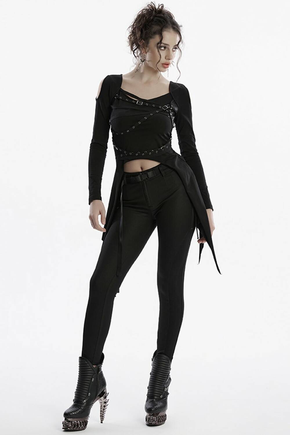 Punk Rave Longsleeve Top Dark Dystopia - Image 2