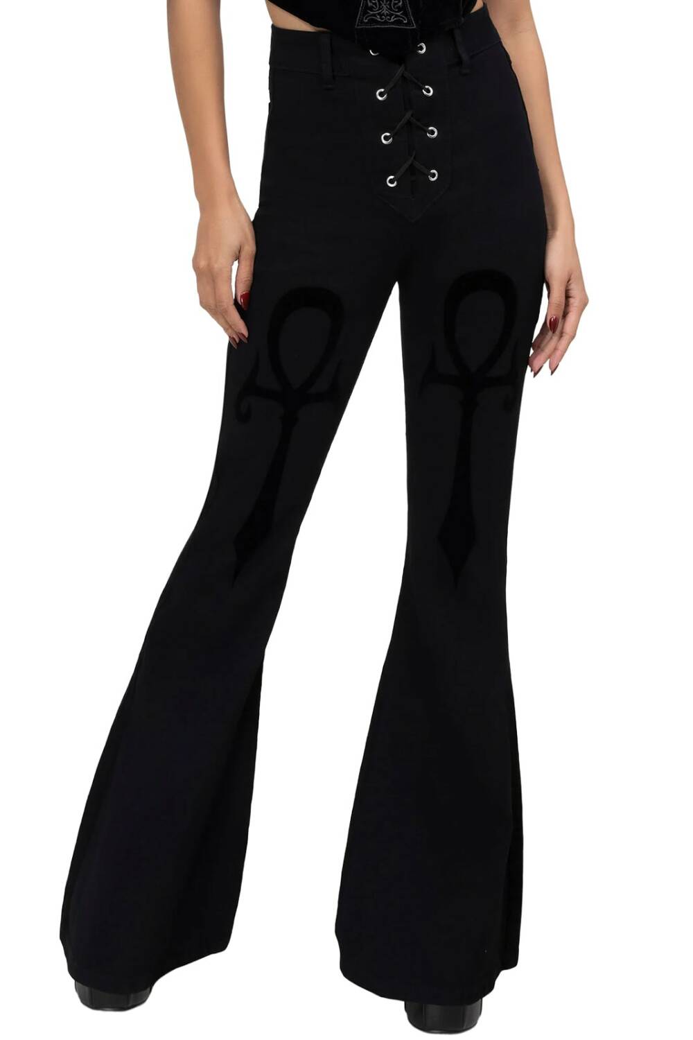 Killstar flared trousers Umbral Lock