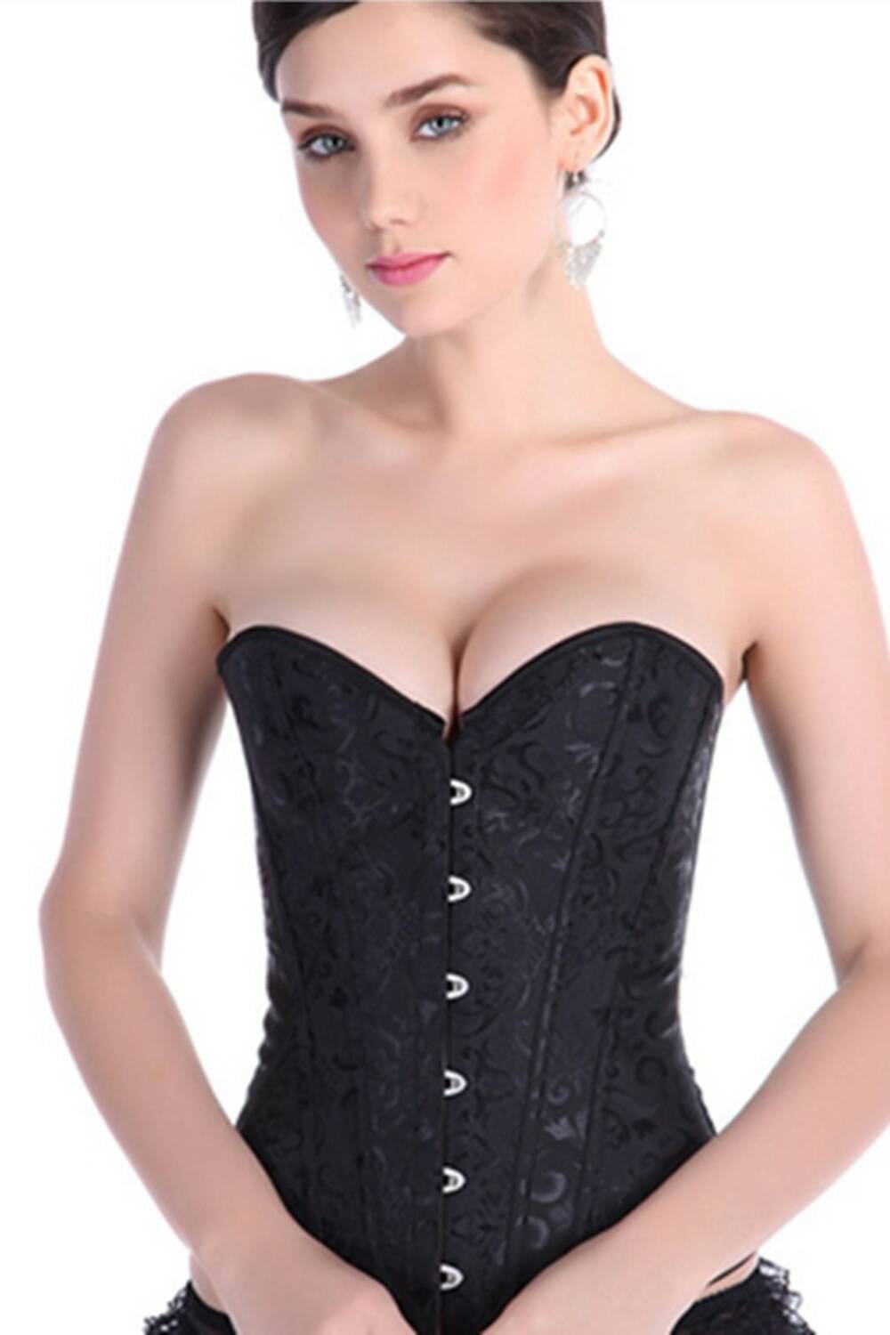 Moon Attic Corset Black Flora