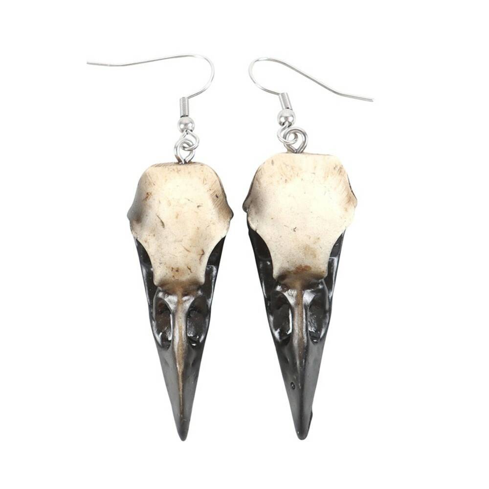 Spirit of Equinox earrings raven skull - Image 3