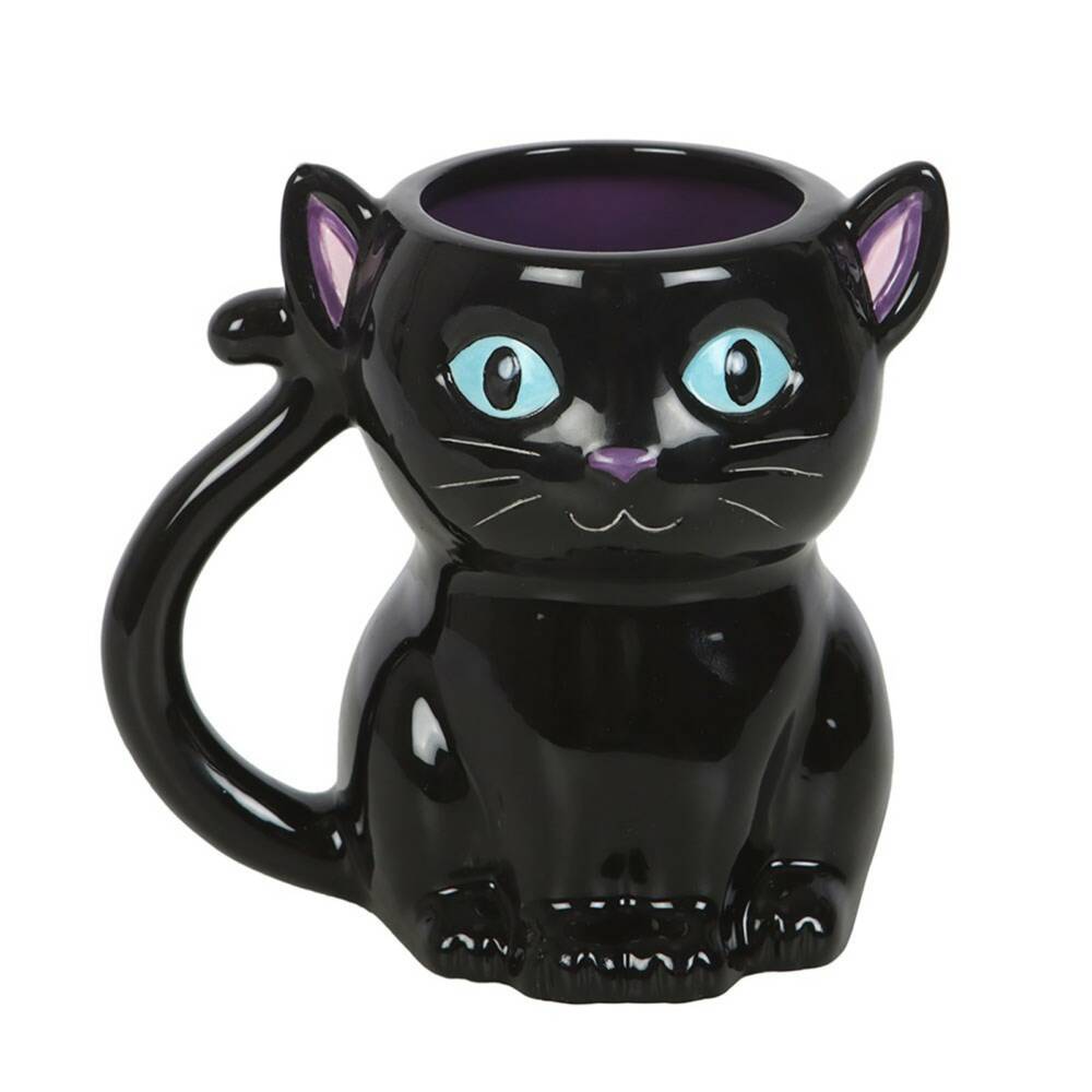 Spirit of Equinox Mug Cute and Creepy Black Cat