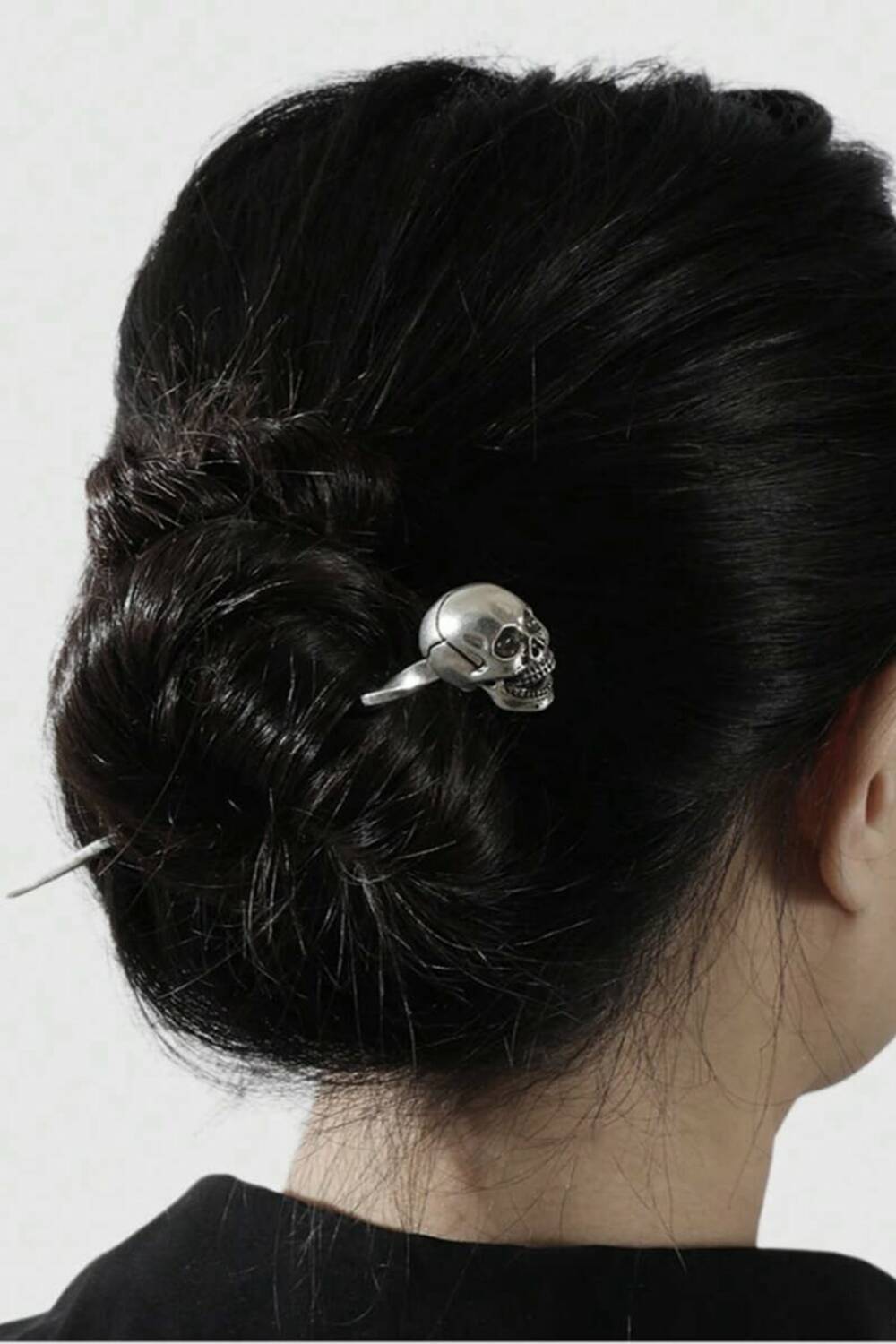Romwe hairpin Skull