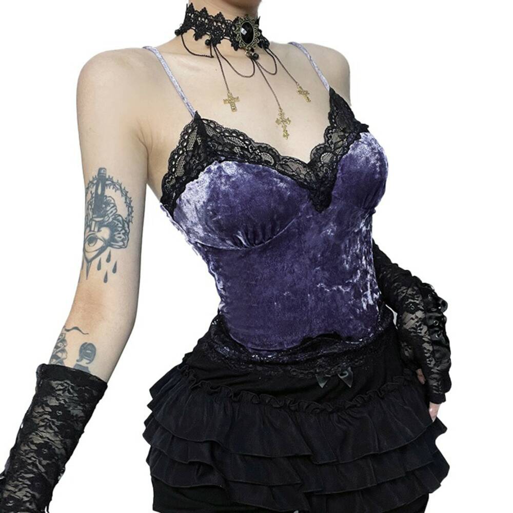Moonattic Top Velvet Lace