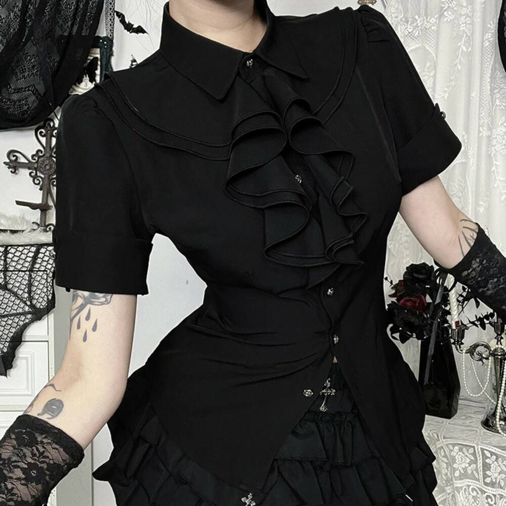 Moonattic blouse Noir Echo - Image 2
