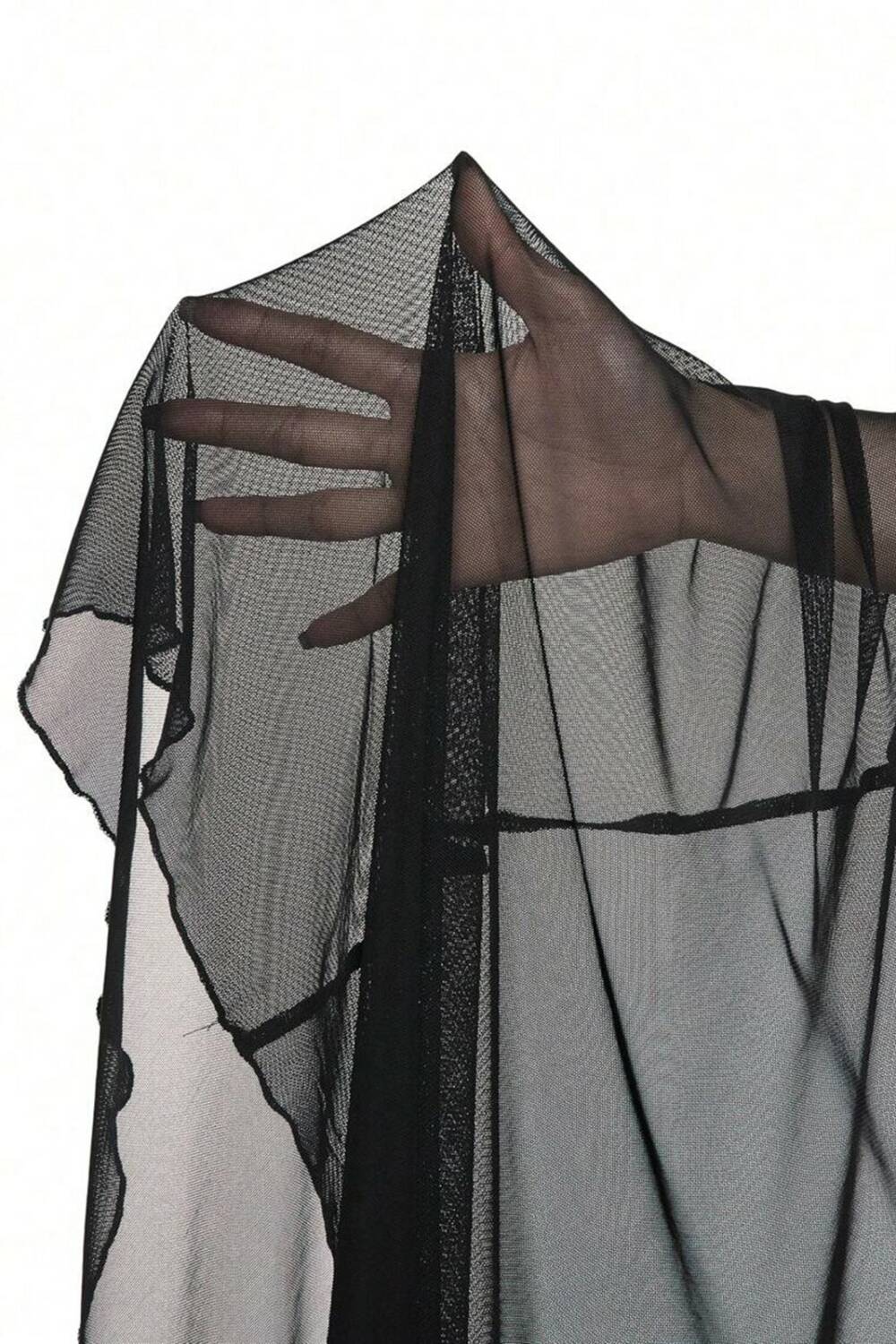 Romwe Top Night Veil Corsage - Image 3