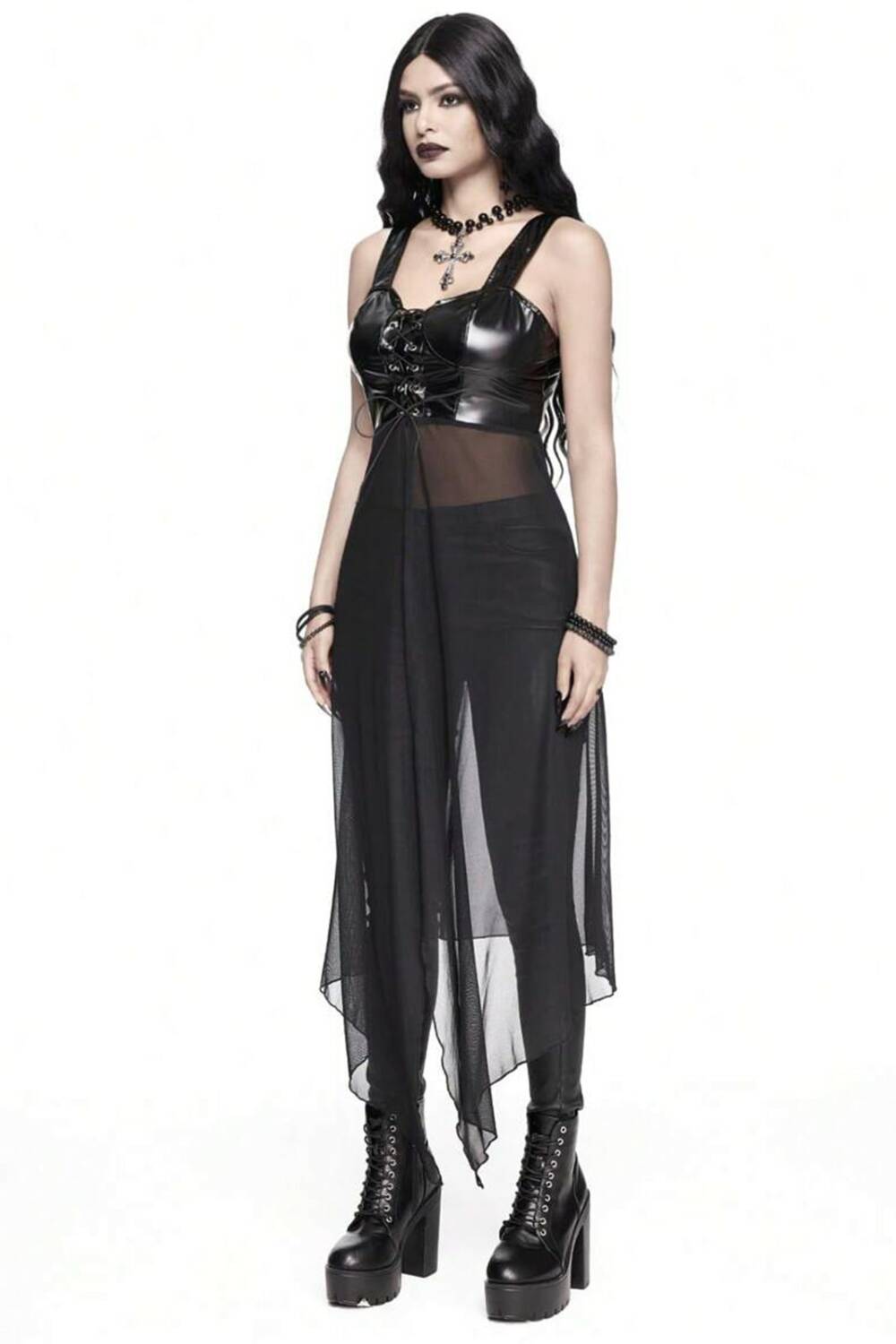 Romwe Top Night Veil Corsage - Image 4
