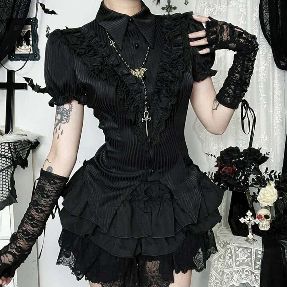 Moon Attic blouse Dark Clockwork - Image 3