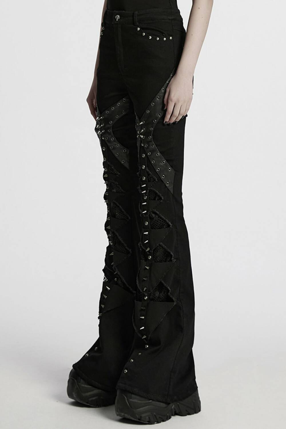 Punk rave bell bottoms Fallout Post Apocalyptic - Image 2