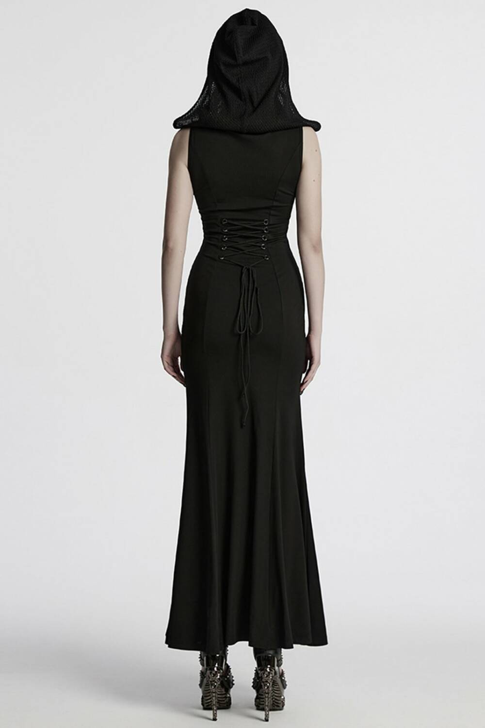 Punk rave dress Tenebra Hooded - Image 2