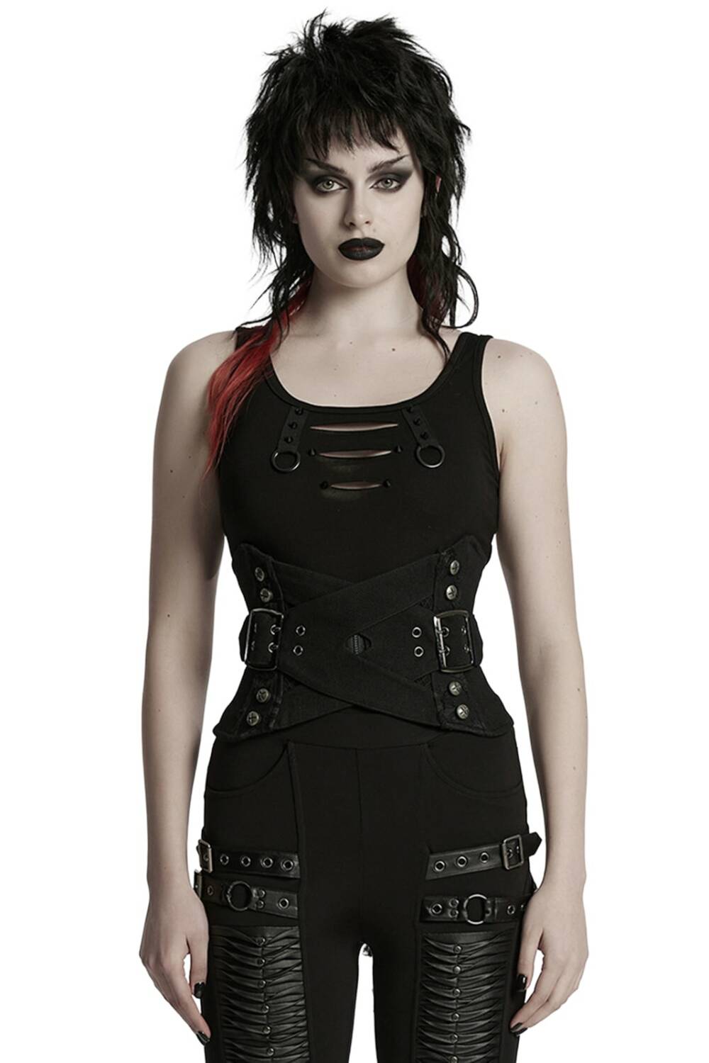 Punk rave corset belt Vendetta