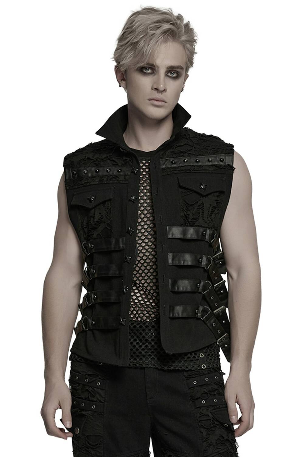 Punk Rave Vest Cyber Skeletor