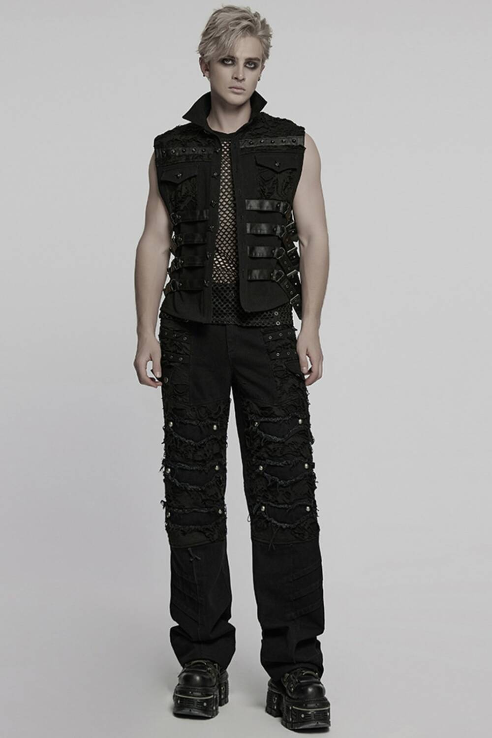 Punk Rave Vest Cyber Skeletor - Image 4