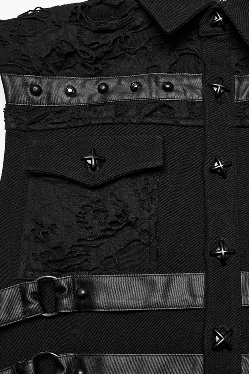 Punk Rave Vest Cyber Skeletor - Image 7