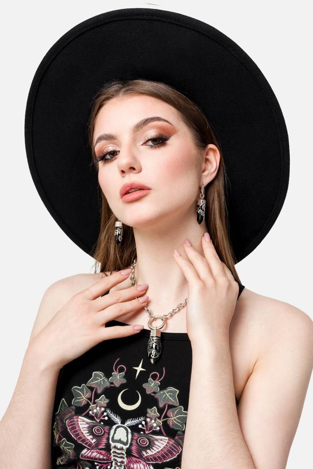 Restyle Choker Crystal Fern O-Ring - Image 2