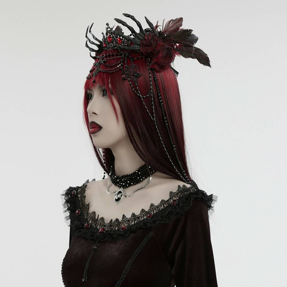 Punk rave tiara crown Lady Occulta - Image 2