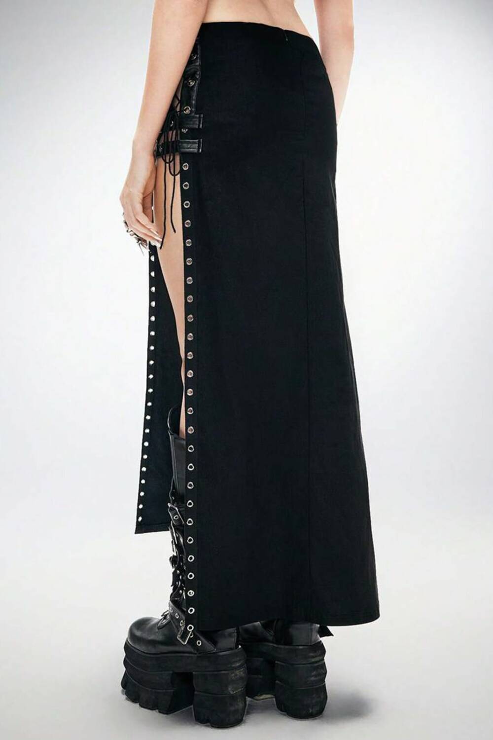 Romwe Rock Rebel Stitch Slit - Image 2